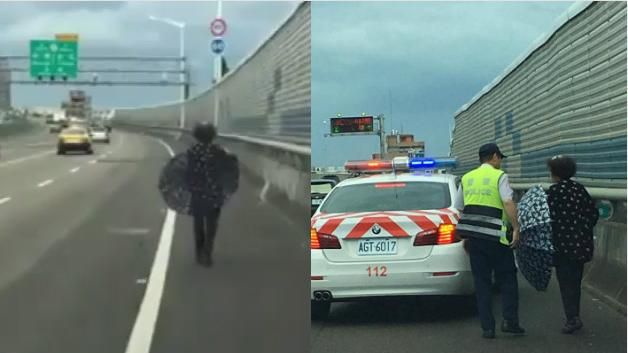 失智嬤誤闖國道　暖心駕駛一路護送