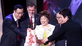 世新,成露茜,校慶,花甲
圖／中央社