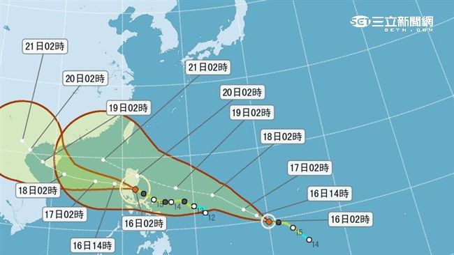 雙颱接力影響　未來一周全台濕濕濕