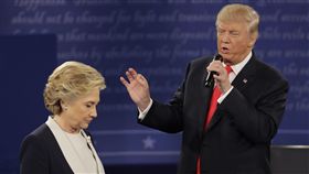 川普,希拉蕊,美國大選,辯論（圖／美聯社）