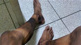 爆廢,工人,工地,鷹架,鐵屑,髒汙,職業,貴賤,做工,前途,辛苦,辛酸－▲圖／蔡先生授權使用，請勿隨意翻攝