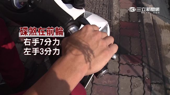 緊急煞車有技巧！前、後輪七三分力