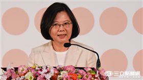 總統蔡英文,台北紡織展 圖／記者林敬旻攝