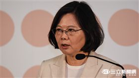 總統蔡英文,台北紡織展 圖／記者林敬旻攝