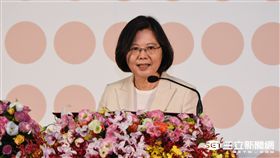 總統蔡英文,台北紡織展 圖／記者林敬旻攝