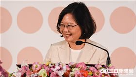 總統蔡英文,台北紡織展 圖／記者林敬旻攝