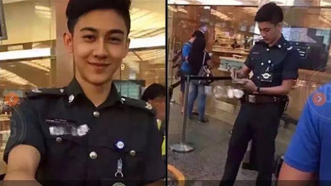 太帥了！「小鮮肉」航警迷倒旅客