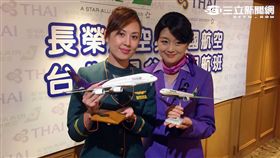 長榮泰航共掛班號，曼谷航線每周達34班。（圖／記者簡佑庭攝）