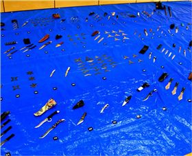 日本,忍者,大叔,手裏劍,忍具,警察,逮捕 圖／翻攝自朝日新聞