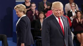 川普,希拉蕊,美國大選,辯論（圖／美聯社）