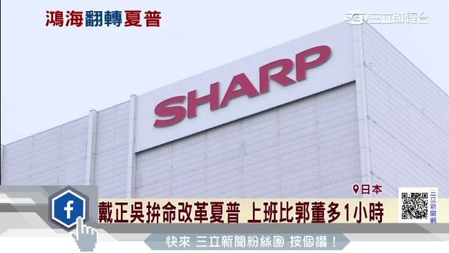 郭台銘改造成功！夏普今年轉虧為盈