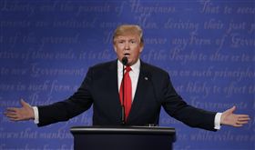 美國總統大選第三場辯論，川普（圖／美聯社／達志影像）