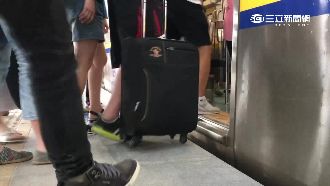 台中新站上工　列車、月台高低落差大