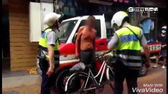 街友醉躺騎樓遭勸離　持榔頭作勢襲警