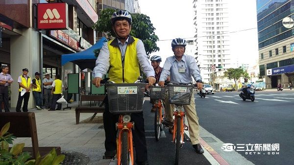 北市松江路自行車道完工　開放試乘