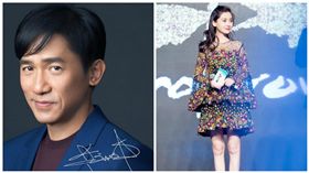 梁朝偉,Angelababy（合成圖／翻攝自微博）