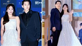 圖翻攝自韓網　宋仲基 宋慧喬 