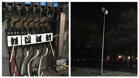 台中市,北屯,平和里,里長,林煜舜,球場,變電箱,竹筷,打球,斷電,關燈／林煜舜臉書