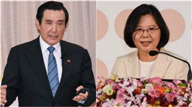 馬英九、蔡英文／記者林敬旻攝影