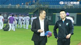 台灣大賽賽前,富邦育樂總經理蔡承儒（圖／記者王怡翔攝）