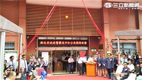 中和第一、二分局今天合併，朱立倫市長蒞臨揭牌儀式（翻攝畫面）