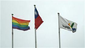 同志彩虹旗　圖／中央社