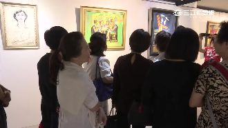 前立委變畫家　羅淑蕾展出40幅畫作