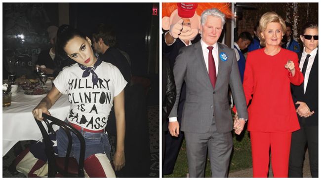 超狂！凱蒂佩芮萬聖節變身希拉蕊催票