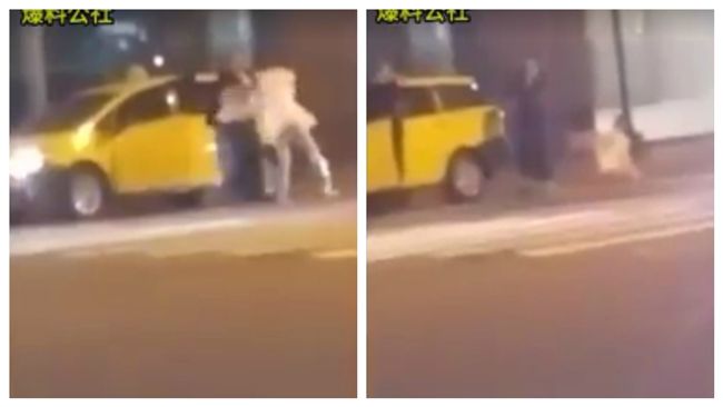 李妍憬遭司機抓頭撞車　痛毆倒地大哭