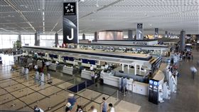 星空聯盟東京成田機場自助報到櫃檯。（圖／星空聯盟提供）