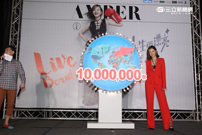 全球110多國家可以聽到安心亞的歌聲，從17號預購開始全球總聽數突破一千萬次。（記者邱榮吉/攝影）

