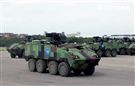 陸軍「長青15號操演｣自10月29日起至11月4日止，實兵對抗演練，由駐防新竹湖口的542裝甲旅，對抗駐守屏東萬金的234機步旅，以雲豹甲車取代履帶戰車參演。（記者邱榮吉/攝影）