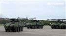 陸軍「長青15號操演｣自10月29日起至11月4日止，實兵對抗演練，由駐防新竹湖口的542裝甲旅，對抗駐守屏東萬金的234機步旅，以雲豹甲車取代履帶戰車參演。（記者邱榮吉/攝影）