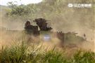 陸軍「長青15號操演｣自10月29日起至11月4日止，實兵對抗演練，由駐防新竹湖口的542裝甲旅，對抗駐守屏東萬金的234機步旅，以雲豹甲車取代履帶戰車參演。（記者邱榮吉/攝影）