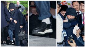 崔順實Choi Soon-sil與她的72萬韓元Prada名牌鞋（合成圖／美聯社／達志影像）