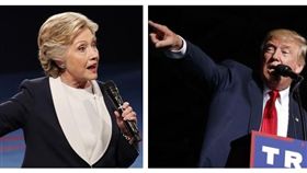 希拉蕊、川普（圖／美聯社／達志影像）