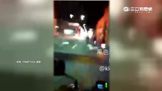 暗夜騎士團超挑釁　分局前點燃信號彈