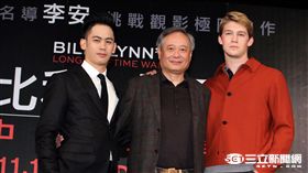 《比利林恩的中場戰事》李安、李淳、喬歐文舉辦亞洲首映記者會。圖／記者邱榮吉攝影