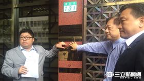 蔡易餘、葉頌仁、王定宇。潘千詩攝影
