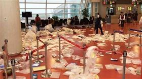 濟州機場,包裝盒,陸客 圖/翻攝自韓國時報 16:9