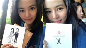 20161104劉香慈喜帖曝光　找人氣插畫家助陣　圖／翻攝自劉香慈臉書、資料照