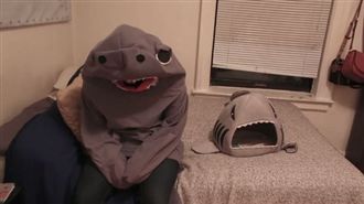 貓皇見玩偶變真人立馬逃跑　主人無奈