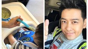 林志穎兒KIMI主動餵弟弟▲（圖／翻攝自林志穎臉書）