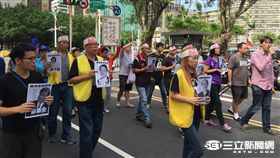 勞團,絕食抗議,協尋立委,砍假 記者張之謙攝