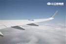 中華民國總統行政專機（空軍一號）。（記者邱榮吉/攝影）