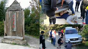 出遊輪胎破裂　幸遇汽修科師生解危（圖／爆料公社）