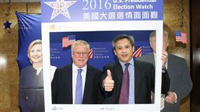 ▲梅健華出席美國大選選情面面觀。（圖／中央社提供）