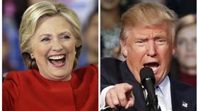 川普　希拉蕊　美聯社　達志影像