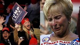 美國總統大選、川普支持者欣喜若狂（圖／路透社／達志影像）