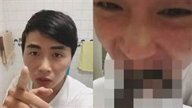 網路紅人游兆霖直播吃大便／臉書